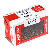 Саморезы универсальные желтые ШУж 2,5х10мм, потайная голова, 500шт Саморезы универсальные желтые ШУж 2,5х10мм, потайная голова, 500шт