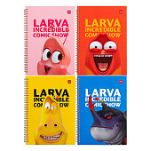  Записная книжка DELI Larva, В5, 60л, линия, ассорти 