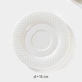 Чайная пара фарфоровая Magistro Argos, белый 7462771 Чайная пара фарфоровая Magistro Argos, белый 7462771