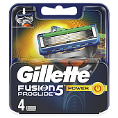 Сменные кассеты для бритья GILLETTE FUSION ProGlide Power 4шт Сменные кассеты для бритья GILLETTE FUSION ProGlide Power 4шт