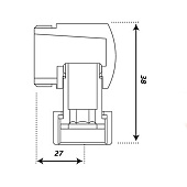 Соединение угловое для полотенцесушителя 3/4"гх1/2"ш К04-LFM032 2шт.
