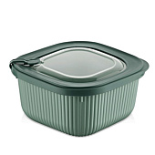  Контейнер вакуумный для СВЧ 1800мл рифленый, микс 30903 