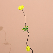 Интерьерный декор из бамбука, цветы пластик 200 см жёлтый 7779954 Интерьерный декор из бамбука, цветы пластик 200 см жёлтый 7779954