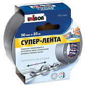  Армированная Супер-Лента UNIBOB 50мм х 25м, серая 