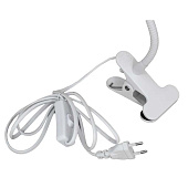  Светильник настольный 40Вт Е27 МТ2023 прищепка белый /Ultra Light 