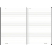  Блокнот А5 140х200мм Brauberg NEBRASKA, 80 л, под кожу, линия, коричневый, 113412 