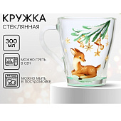 Кружка стеклянная «Олень», 300 мл 10571005 Кружка стеклянная «Олень», 300 мл 10571005
