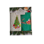 Комплект полотенец Праздничное, 40х60 см, вафля, 2 предмета Комплект полотенец Праздничное, 40х60 см, вафля, 2 предмета