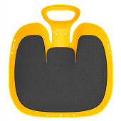 Санки-ледянки с мягкой сидушкой «Вираж», желтые, 39?37см 10919111 Санки-ледянки с мягкой сидушкой «Вираж», желтые, 39?37см 10919111