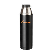  Термос HS.TM-026 1200ML черный (дополн.пласт.чашка) TONAR 