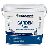 Эмаль акриловая полуматовая Finncolor GARDEN AQUA база A 2,7л Эмаль акриловая полуматовая Finncolor GARDEN AQUA база A 2,7л