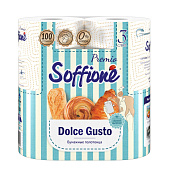Бумажные полотенца Soffione Premio Dolce Gusto 2шт 3сл Аромат выпечки Бумажные полотенца Soffione Premio Dolce Gusto 2шт 3сл Аромат выпечки