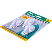 Крючки самоклеящиеся Park ABS 3х5 см, 3 шт 008082 Крючки самоклеящиеся Park ABS 3х5 см, 3 шт 008082