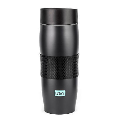  Термокружка 380 мл LARA LR04-24 Black 