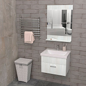 Тумба Aura 60 с раковиной Como 60 подвесная Белый/Сосна Винтерберг Aur.01.60/1WSV Encanto Тумба Aura 60 с раковиной Como 60 подвесная Белый/Сосна Винтерберг Aur.01.60/1WSV Encanto