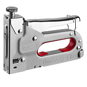 Степлер мебельный тип 53, под скобы 4-14мм, регулируемый, стальной корпус, MIRAX X-53 Степлер мебельный тип 53, под скобы 4-14мм, регулируемый, стальной корпус, MIRAX X-53