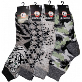 Мужские носки тёплые Grand Line МТ-269, шерсть, ассорти, р. 29