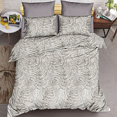  Комплект постельного белья Amore Mio  BZ QR Veil, полутороспальный, сатин, наволочки 70х70 см 
