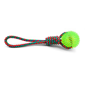 Игрушка для собак Грейфер Триол веревка с петлей, мяч игольчатый 85/340 мм 12111094 Игрушка для собак Грейфер Триол веревка с петлей, мяч игольчатый 85/340 мм 12111094