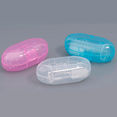  Щетка-напальчник зубная WOGY, для животных, 5,3х2,2 см, в футляре, силикон, микс, арт. 2024-6270 Код 274092 