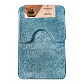 Коврик для ванной 50х80 Teddy голубой Aquadomer M06