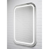 Зеркало с LED подсветкой Elis 100 white Sansa SEe1045Z Домино