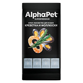 Крем-лакомство для кошек AlphaPet Superpremium креветка/моллюски 4х12гр 340002