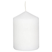  Свеча LADECOR пеньковая, 7х10 см, парафин, белый, 508-770 