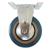  Опора колесная неповор.на площ. 75мм пласт/резин, 1шт 