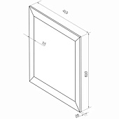 Зеркало в раме Венге 41х61 Континент 