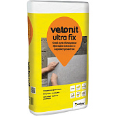  Плиточный цементный клей  эластичный для внутренних и наружных  работ Ultra Fix 25 кг/Vetonit 