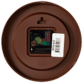Часы настенные круг d=19,5см, корпус коричневый " Капибара" Часы настенные круг d=19,5см, корпус коричневый " Капибара"