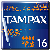 Тампоны TAMPAX Compak женские гигиенические с аппл. Super Plus Duo 16шт