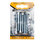 Болт мебельный DIN 603 6x50 с гайкой белый цинк 8 шт Болт мебельный DIN 603 6x50 с гайкой белый цинк 8 шт