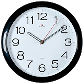 Часы настенные круг d=29см, корпус черный Классика Часы настенные круг d=29см, корпус черный Классика