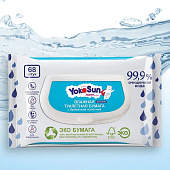  Туалетная бумага влажная детская  YokoSun 68шт. 5258 