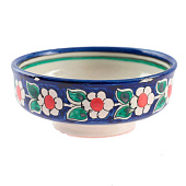  Сахарница Риштанская Керамика "Цветы", 250 мл, синяя 2870511 