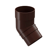  Колено 45° Docke PREMIUM, Шоколад Ral:8019 