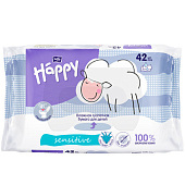 Туалетная бумага влажная Bella Happy Baby SENSITIVE детская с экстрактом алоэ 42шт BB-043-WC42-001 Туалетная бумага влажная Bella Happy Baby SENSITIVE детская с экстрактом алоэ 42шт BB-043-WC42-001