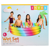 Бассейн надувной INTEX Геометрия 3 кольца, 168x38см, 581л, от 2 лет арт.58449 Бассейн надувной INTEX Геометрия 3 кольца, 168x38см, 581л, от 2 лет арт.58449