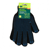 Перчатки трикотажные с ПВХ, р.9, 7класс, Сибртех Перчатки трикотажные с ПВХ, р.9, 7класс, Сибртех