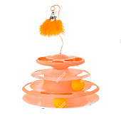 Игрушка для кошек Wogy Пирамида, 30х24х24 см, с дразнилкой Перо, микс арт. 2024-2174 Код 272708 Игрушка для кошек Wogy Пирамида, 30х24х24 см, с дразнилкой Перо, микс арт. 2024-2174 Код 272708