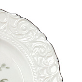 Таралка десертная WY Floral Laceware, 20 см. фарфор, белая 10791184 Таралка десертная WY Floral Laceware, 20 см. фарфор, белая 10791184