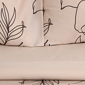 Комплект постельного белья 1,5 спальный "Этель" Graphic flowers, наволочки 50х70 см, 2 шт, мако-сатин, 935544 Комплект постельного белья 1,5 спальный "Этель" Graphic flowers, наволочки 50х70 см, 2 шт, мако-сатин, 935544