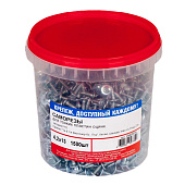 Саморезы металл-металл с прессшайбой ШСММ 4,2х13мм, 1500шт, цинк Саморезы металл-металл с прессшайбой ШСММ 4,2х13мм, 1500шт, цинк