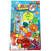 Набор Рыбалка (спиннинг 2шт + 7 морских обитат. + ковш) 53х31см / блистер 3058 Набор Рыбалка (спиннинг 2шт + 7 морских обитат. + ковш) 53х31см / блистер 3058