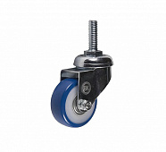 Колесная опора D50-35кг, п/п, PVC резина, шарикоподшип., с резьб. - пакет Tech-Krep Колесная опора D50-35кг, п/п, PVC резина, шарикоподшип., с резьб. - пакет Tech-Krep