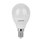 Лампа LED 7Вт Е14, шар, 3000К теплый OSRAM