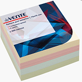  Блок для записей deVENTE, 76х76 мм, 400 л, с клеевым краем, 4 цвета, пастель, 2010341 