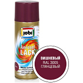  Эмаль аэрозольная алкидная глянцевая вишневая JOBI RAL 3005 